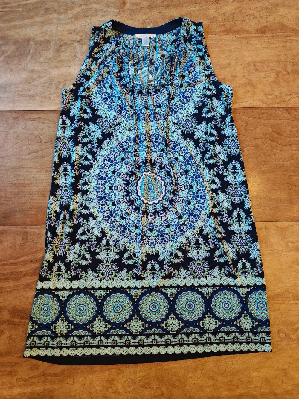 London Times Mandala Print Sleeveless Dress Size 10